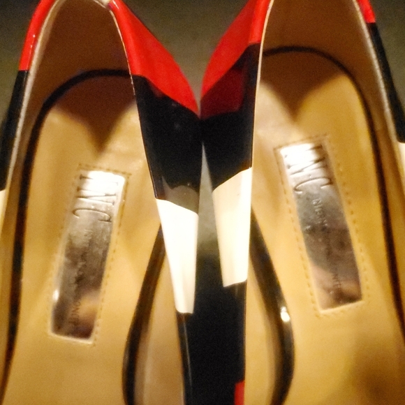 INC International Concepts Heels RBW Stripes Size 6 #031626b - Picture 2 of 8